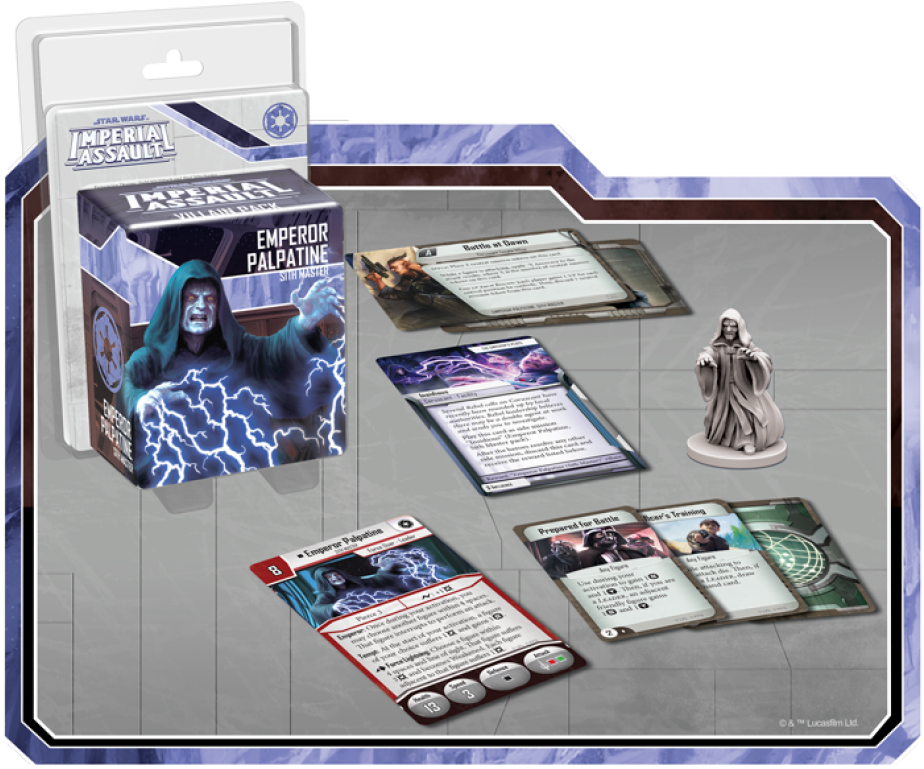 Star Wars Imperial Assault - Imperial Assault Emperor Palpatine (700x582), Png Download