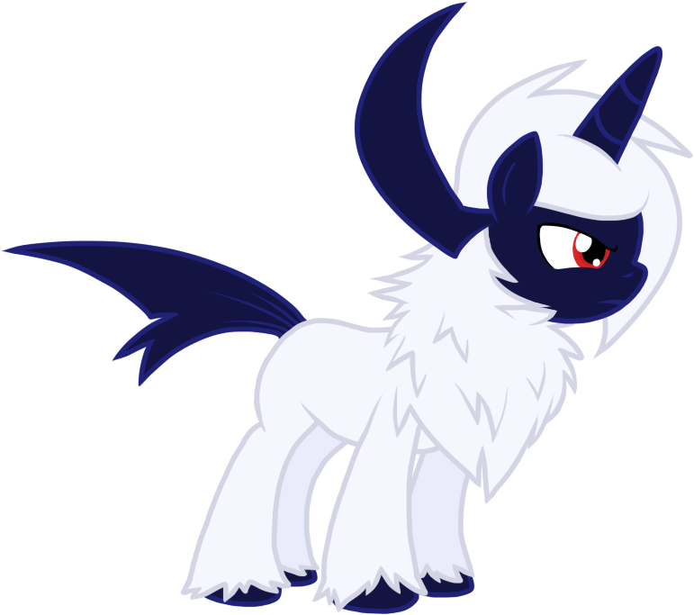 Nukeleer, Pokémon, Ponified, Safe, Simple Background, - Absol My Little Pony (803x721), Png Download