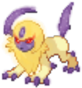 Blighted Absol - Cross-stitch (420x420), Png Download