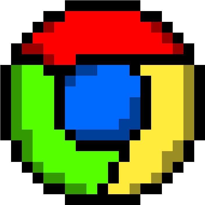 Google Chrome Logo - Donut Pixel Art (1184x1184), Png Download