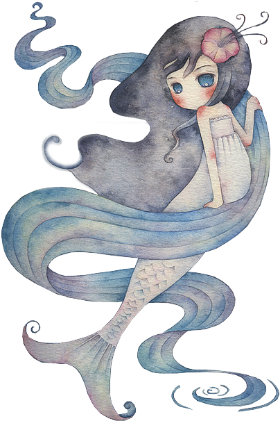 Pisces Drawing Mermaid - Drawing (500x650), Png Download