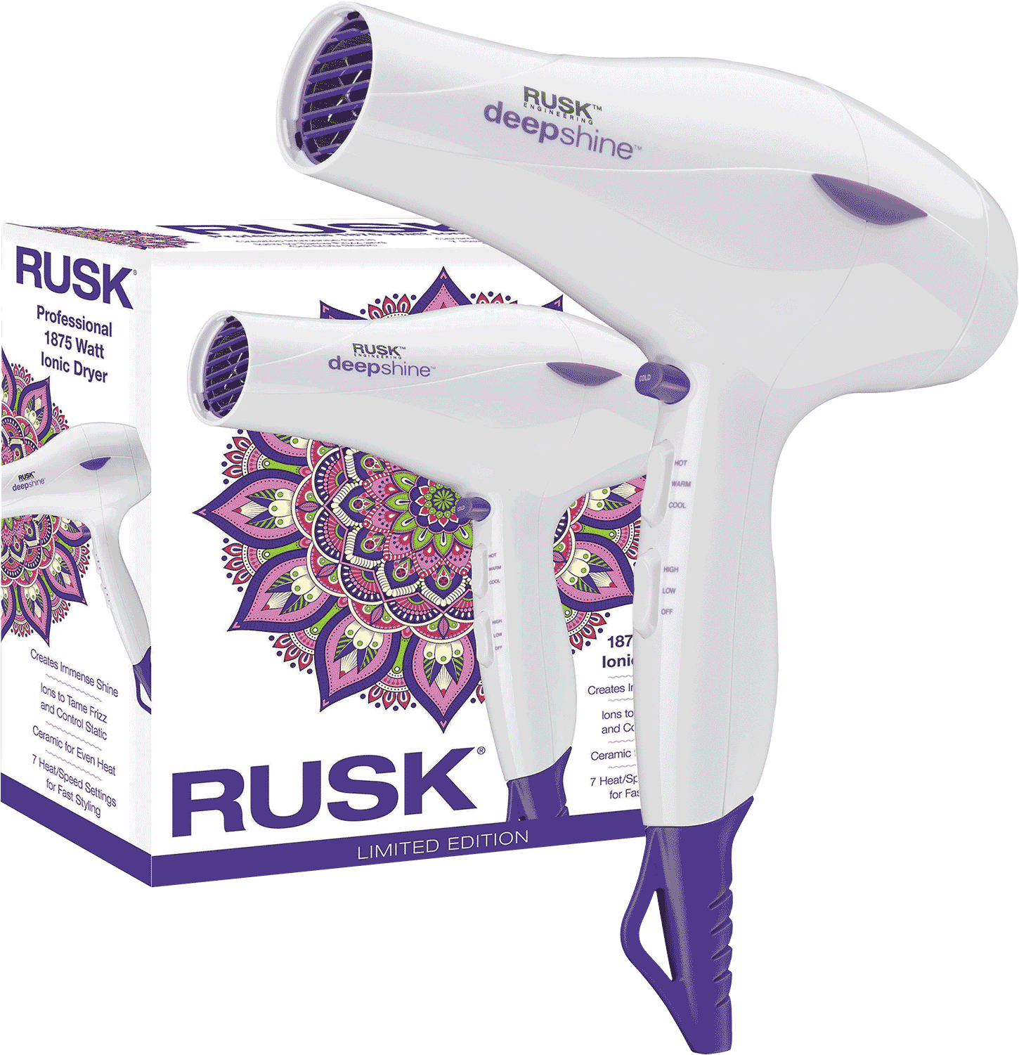 Boho - Deepshine Dryer - Rusk Boho - Deepshine Dryer. Rusk Professional Hair (1600x1600), Png Download