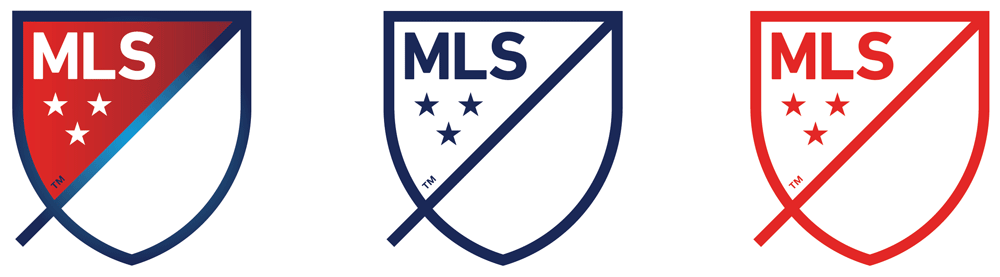 New Logo For Mls By Athletics And Berliner Benson - New York Red Bulls Mls Logo (1000x277), Png Download
