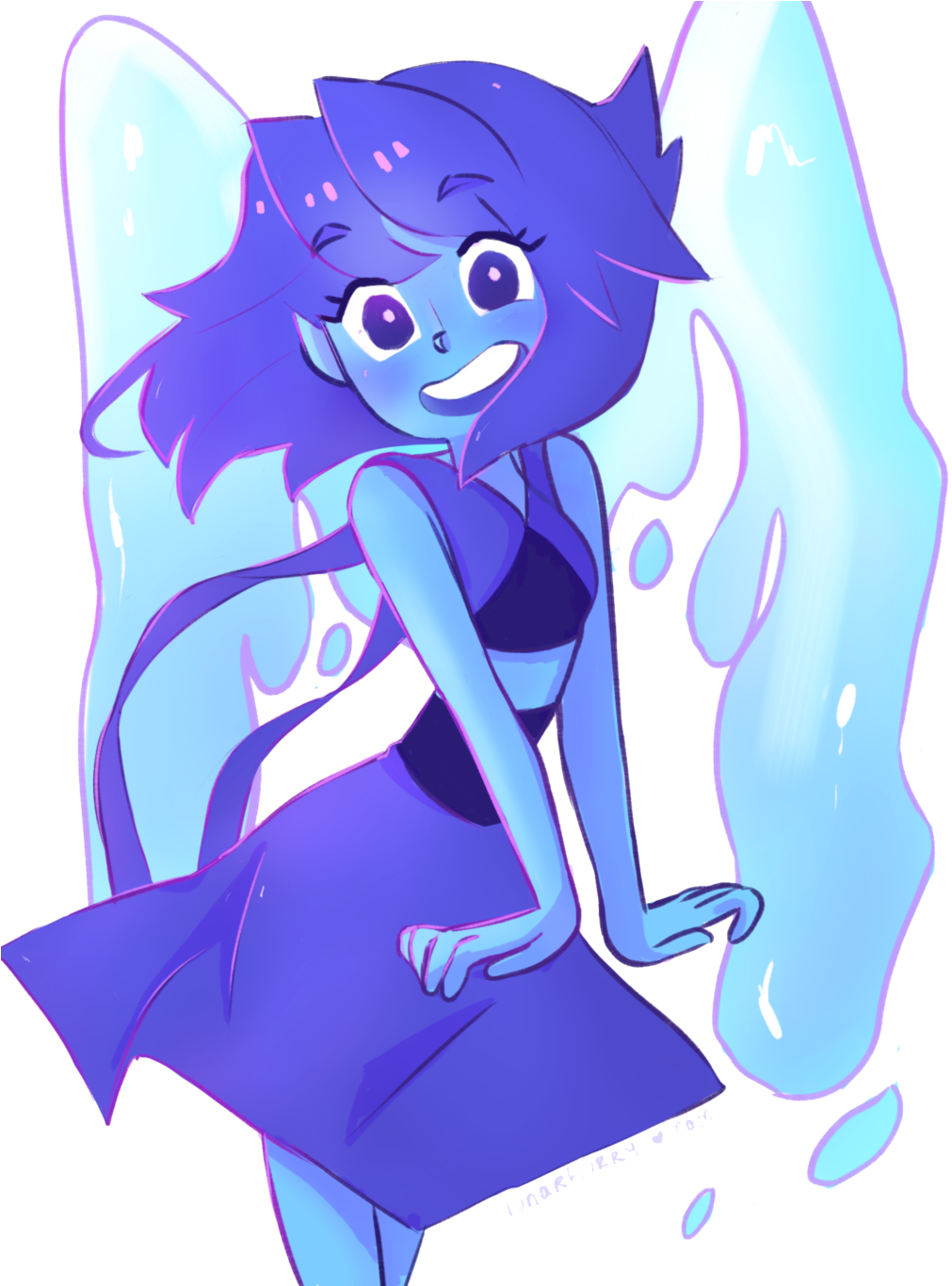 Lápiz Lazuli - Steven Universe Lapis Fanart (1024x1365), Png Download