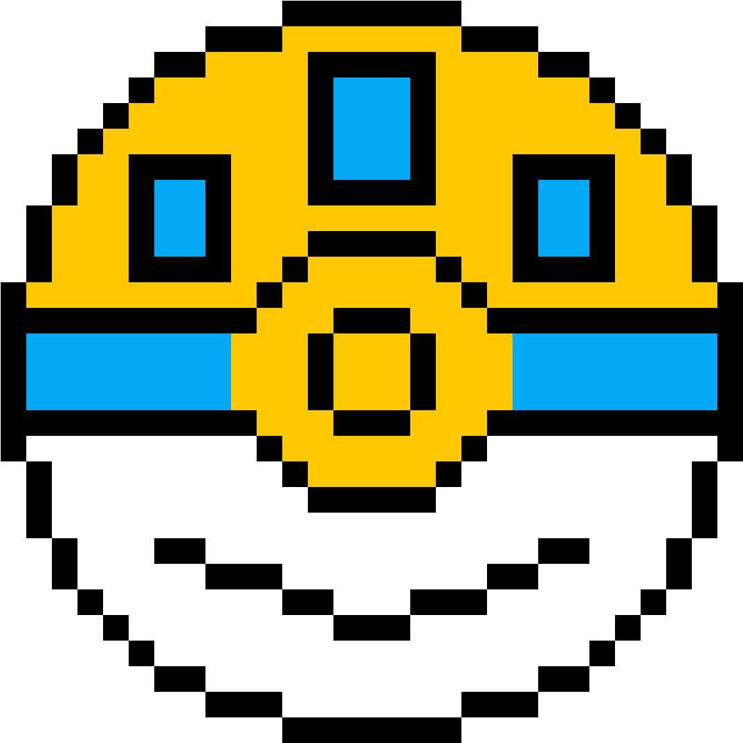 Jirachi - Pixel Art Happy Face (1184x1184), Png Download