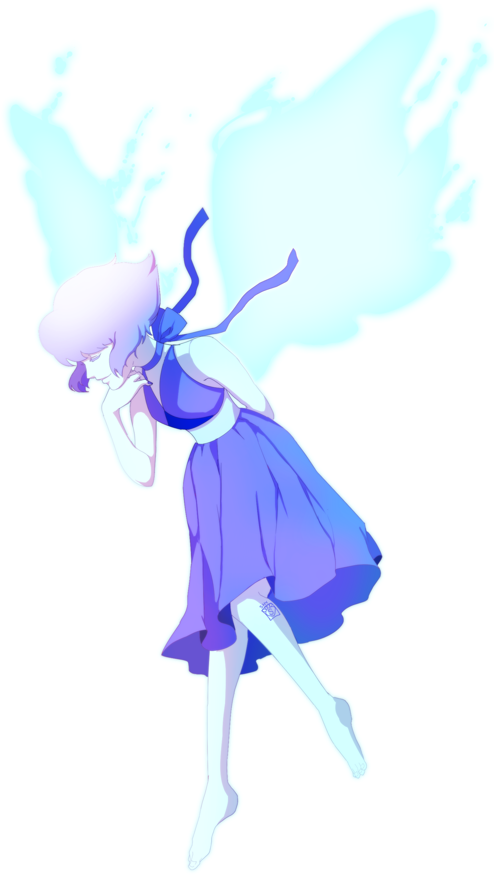 Lapis Lazuli Fanart By Dalkishy Steven Universe Lapis, - Lapis Lazuli Fan Art Png (1024x1844), Png Download