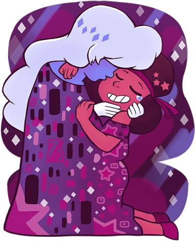 Sapphire & Ruby Kissing Like In The "kiss" - Steven Universe Ruby And Sapphire Kissing (500x500), Png Download
