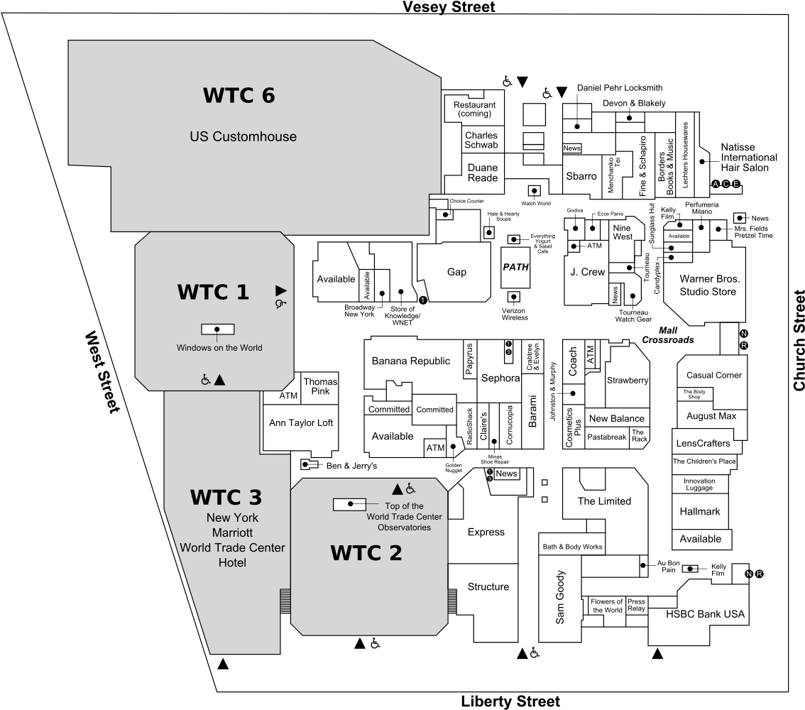 The Mall At The World Trade Center - Mall In The World Trade Center (1205x1024), Png Download