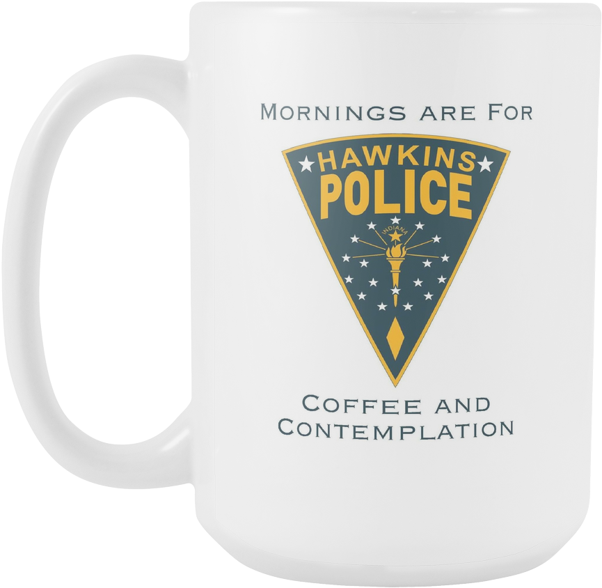 Stranger Things Inspired "hawkins Police" Hopper's - Stranger Things Hawkins Police Badge (1024x1024), Png Download