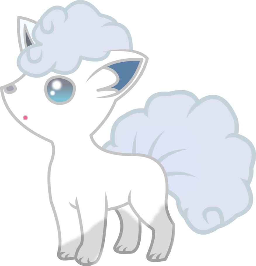 Clip Library Download Alola By Thepokebrony On Deviantart - Imagenes De Vulpix Alola (876x913), Png Download