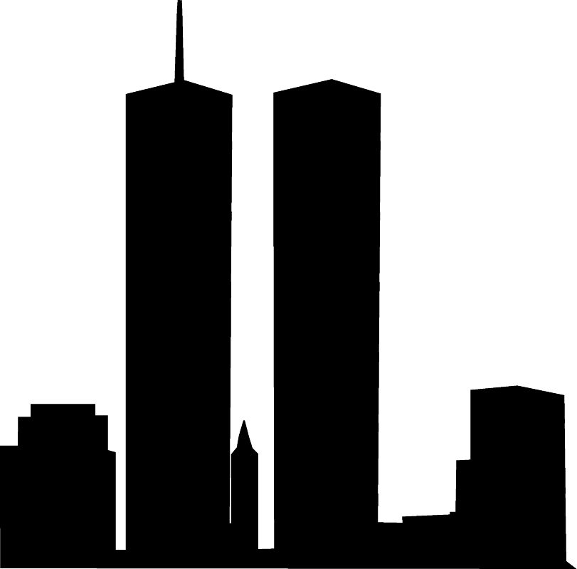 Picture Transparent Download Silhouette Architecture - World Trade Center Silhouette (811x799), Png Download