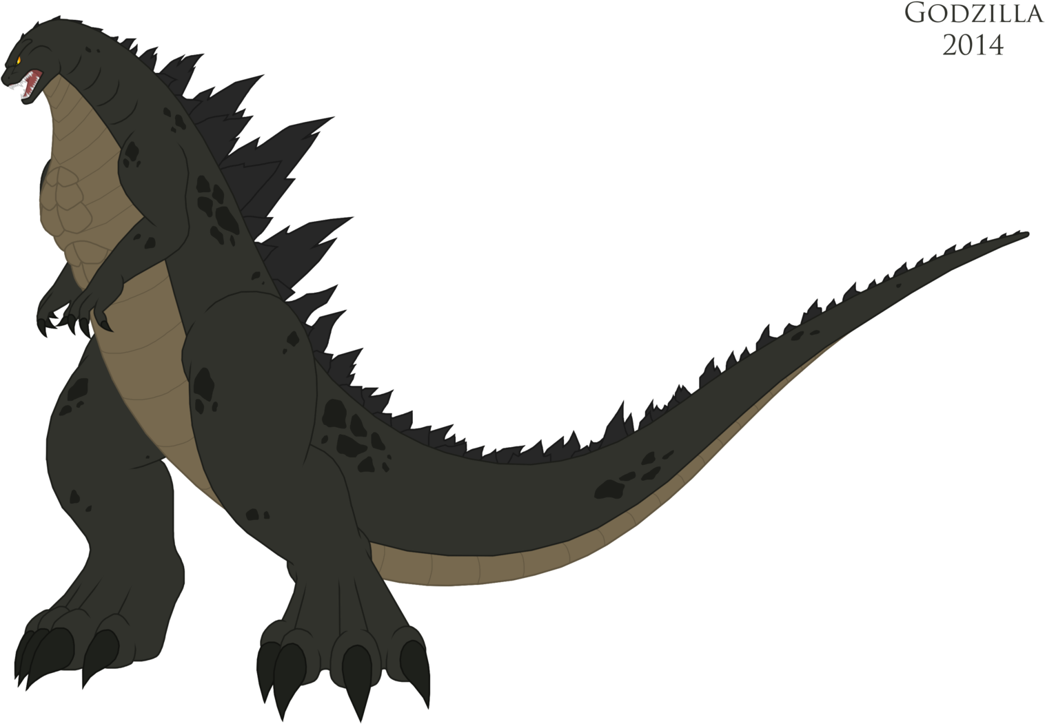 Godzilla 2014 Pyrus Leonidas (1600x1096), Png Download