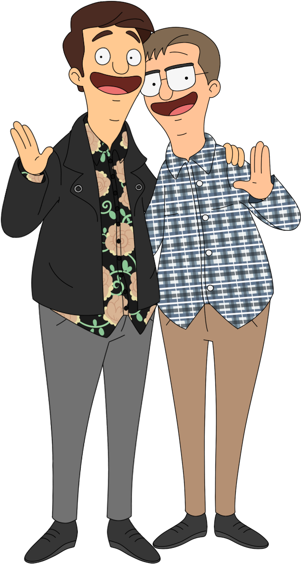 Got Asked To Draw A Couple In Bob's Burgers Style - Bobs Burgers Drawing Style (775x1339), Png Download
