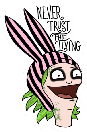 Beetlejuice Bob's Burgers Sticker - Bobs Burgers Sticker Pack (564x600), Png Download