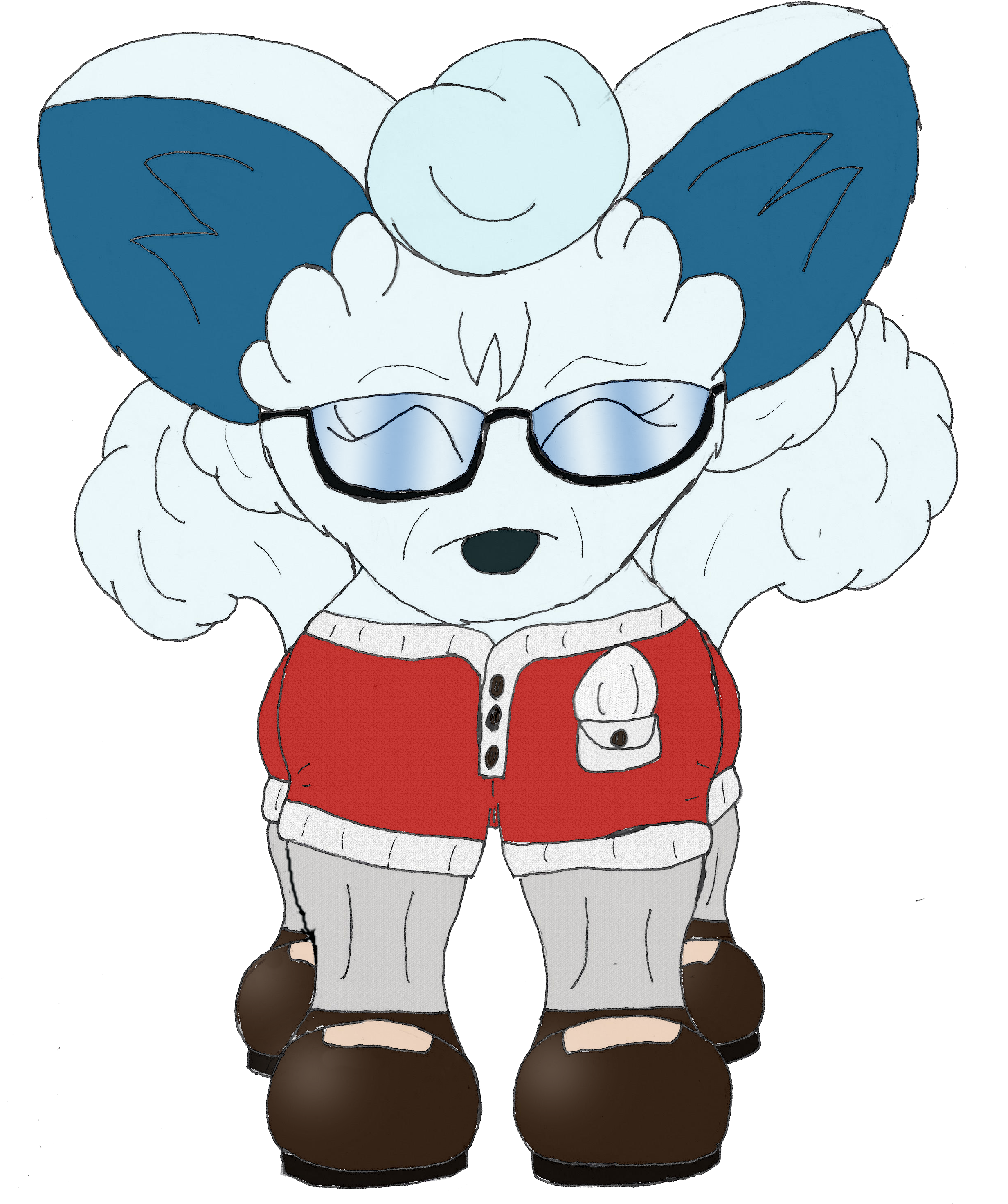 New Alolan Vulpix Oc - Orange County (2490x2969), Png Download