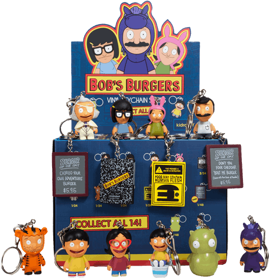 Blind Box Vinyl Keychain - Kidrobot: Bob's Burgers: Keychain Series (600x600), Png Download