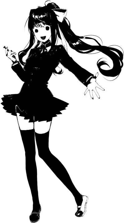 4 - Doki Doki Ghost Menu (418x750), Png Download