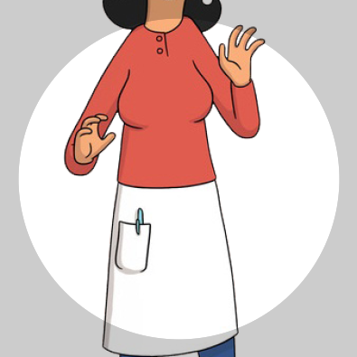 Linda And Bob Bob's Burgers (395x395), Png Download