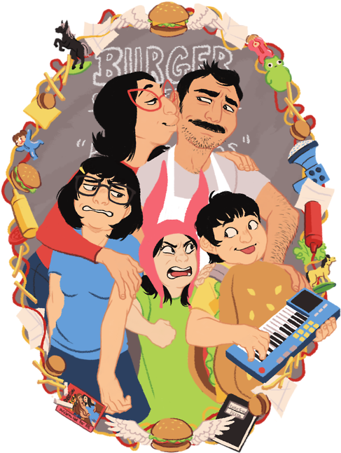 Bobs Burgers Image - Bob's Burgers Realistic Drawing (500x676), Png Download