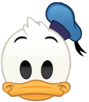 Emojiblitzdonald - Disney Emoji Donald Duck (363x415), Png Download