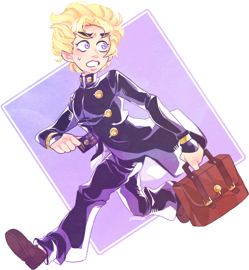 Vento Aureo Koichi Anime (900x961), Png Download