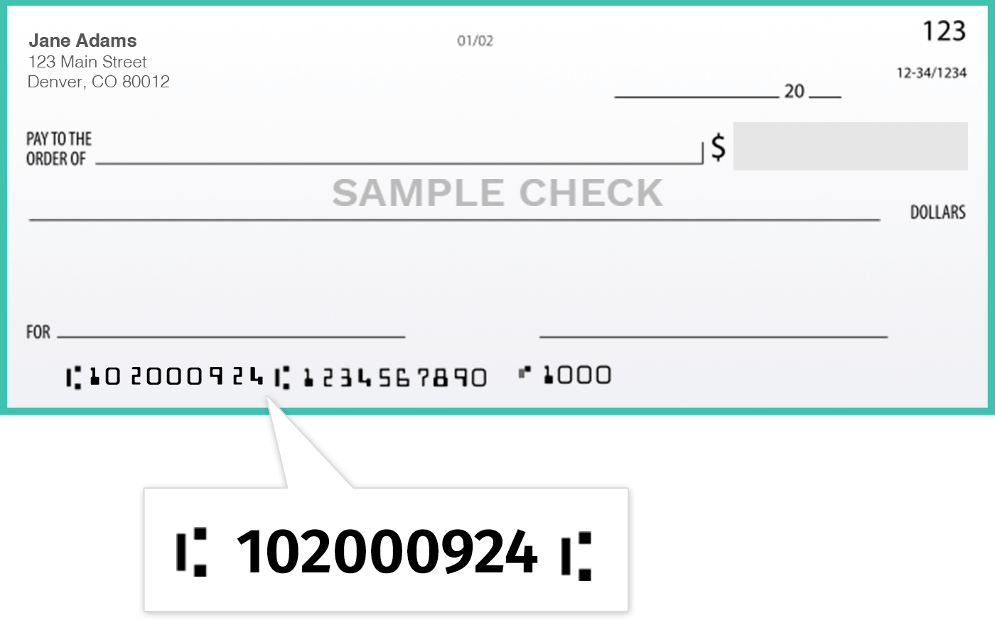 Routing Number - Farmers And Merchants Bank Checks (1400x873), Png Download