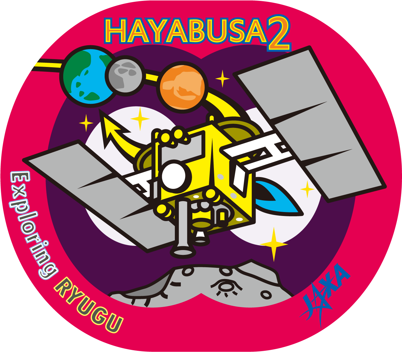New Mission Logo - Hayabusa 2 Mission Patch (1423x1423), Png Download