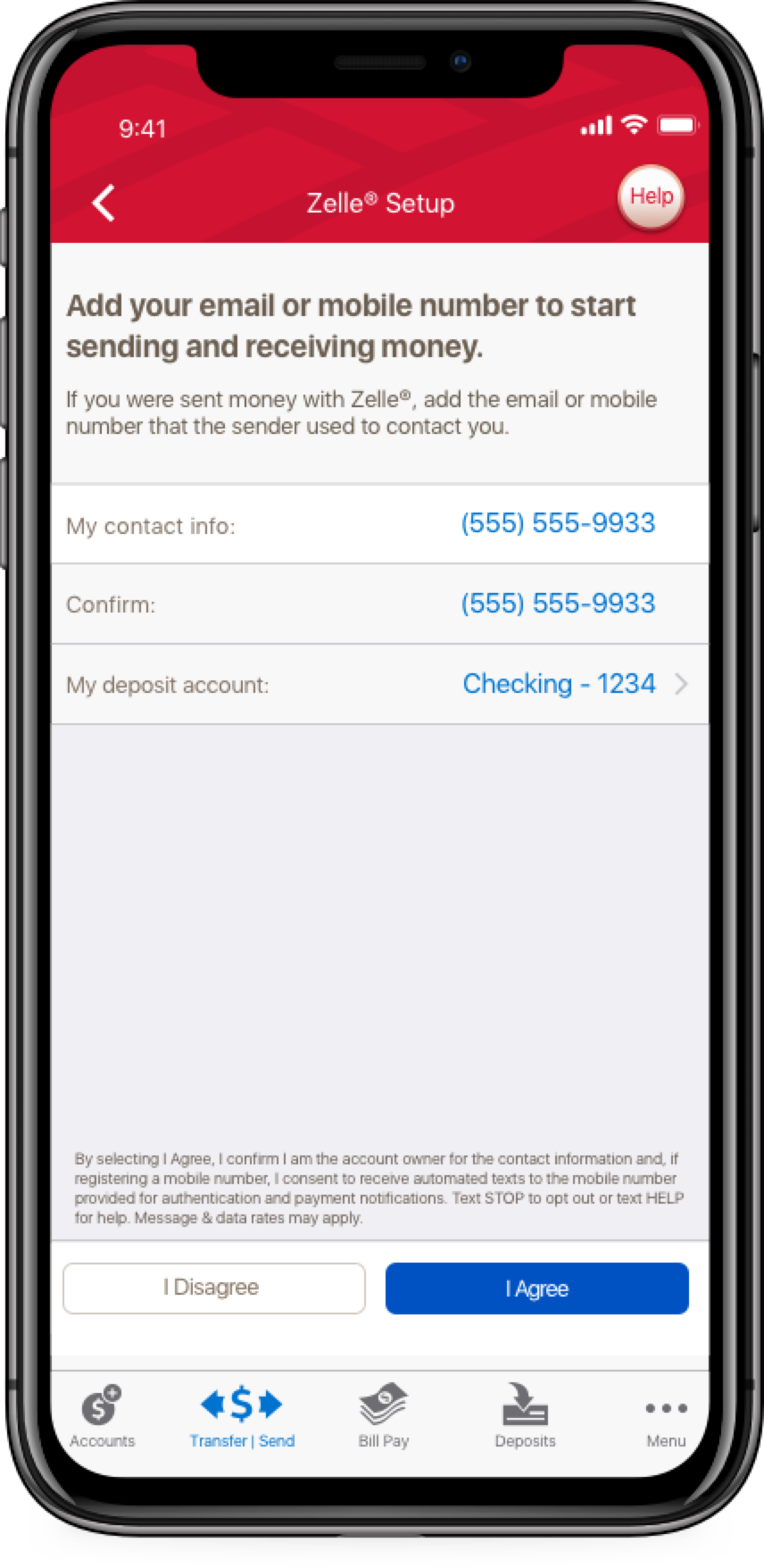 Add The Email Or Mobile Number That The Sender Used - Bank (856x1756), Png Download