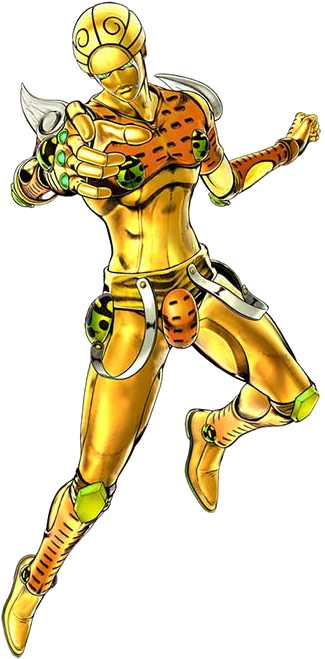 Imagem Relacionada - Gold Experience Jojo (376x736), Png Download