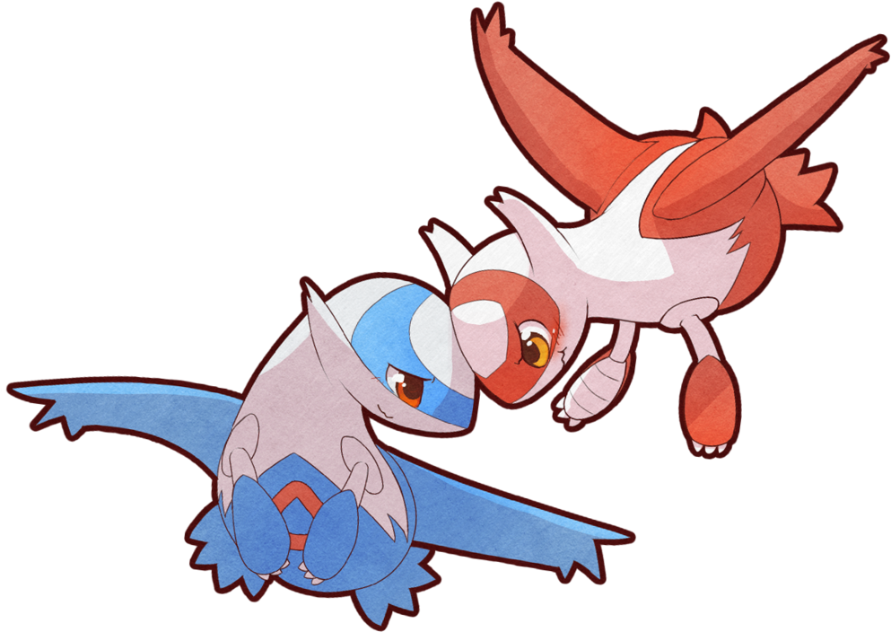 0 Replies 0 Retweets 0 Likes - Latios And Latias Png (1023x780), Png Download