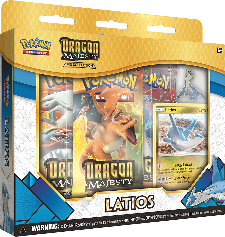 5 Dragon Majesty Pin Collection Latios - Pokemon Dragon Majesty Pin (916x967), Png Download