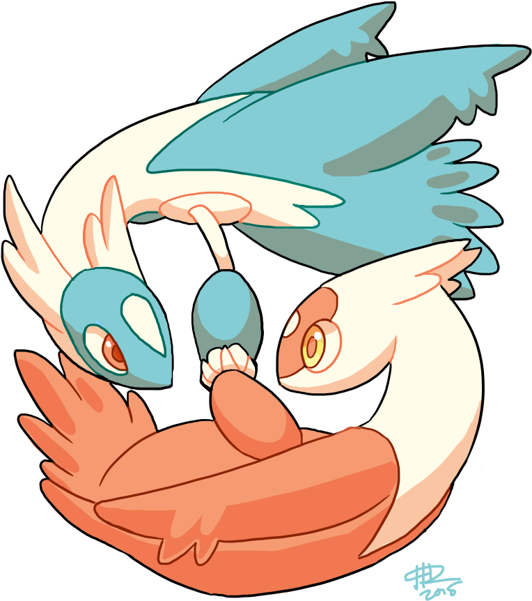 After I Did The Mega Latios Pic, I Wanted To Draw Latios - Cartoon (854x900), Png Download