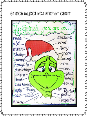 First Grade Wow - Adjetivos De La Navidad (300x400), Png Download