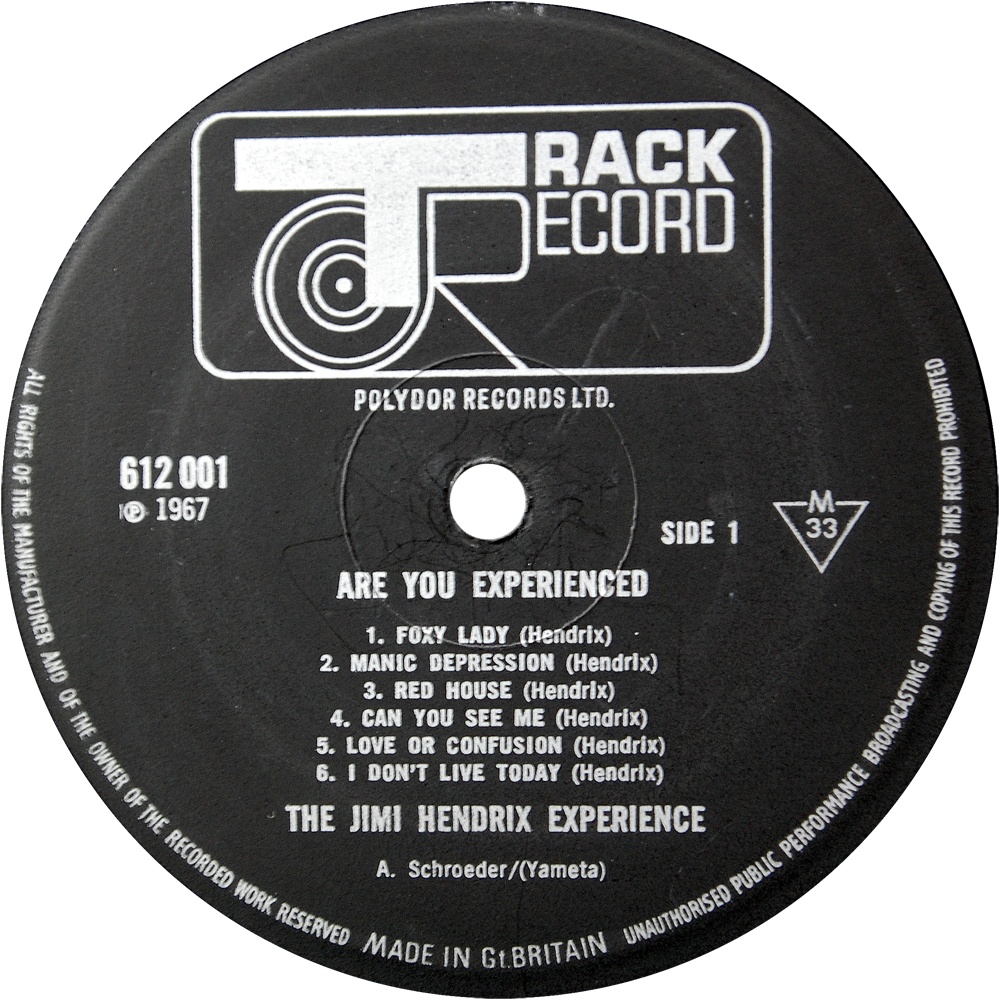 Ares record. Jimi hendrix experience are you experienced 1967. лейбл track record. the jimi hendrix experience - are you experienced (1967){polydor1993}. jimi hendrix experience are you experienced vinyl 1967.