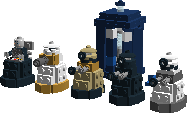 From Left To Right I Have Made Davros , Special Weapons - Lego Special Weapons Dalek (999x600), Png Download