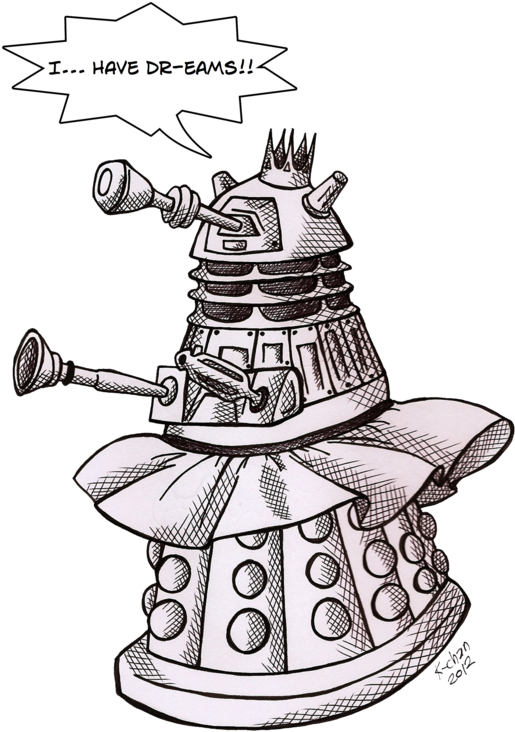 Doctor Who Spam - Dalek (600x849), Png Download