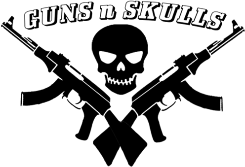 Guns N Skulls (555x555), Png Download