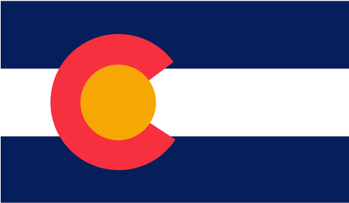 State Of Colorado Flag - Free Colorado Flag Vector (500x500), Png Download