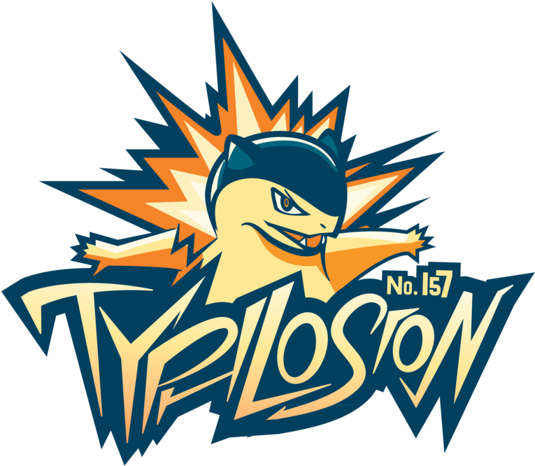 165kib, 800x698, Typhlosion - Typhlosion Logo (800x698), Png Download