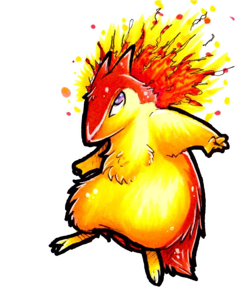 Typhlosion* - Shiny Typhlosion Cute (900x933), Png Download