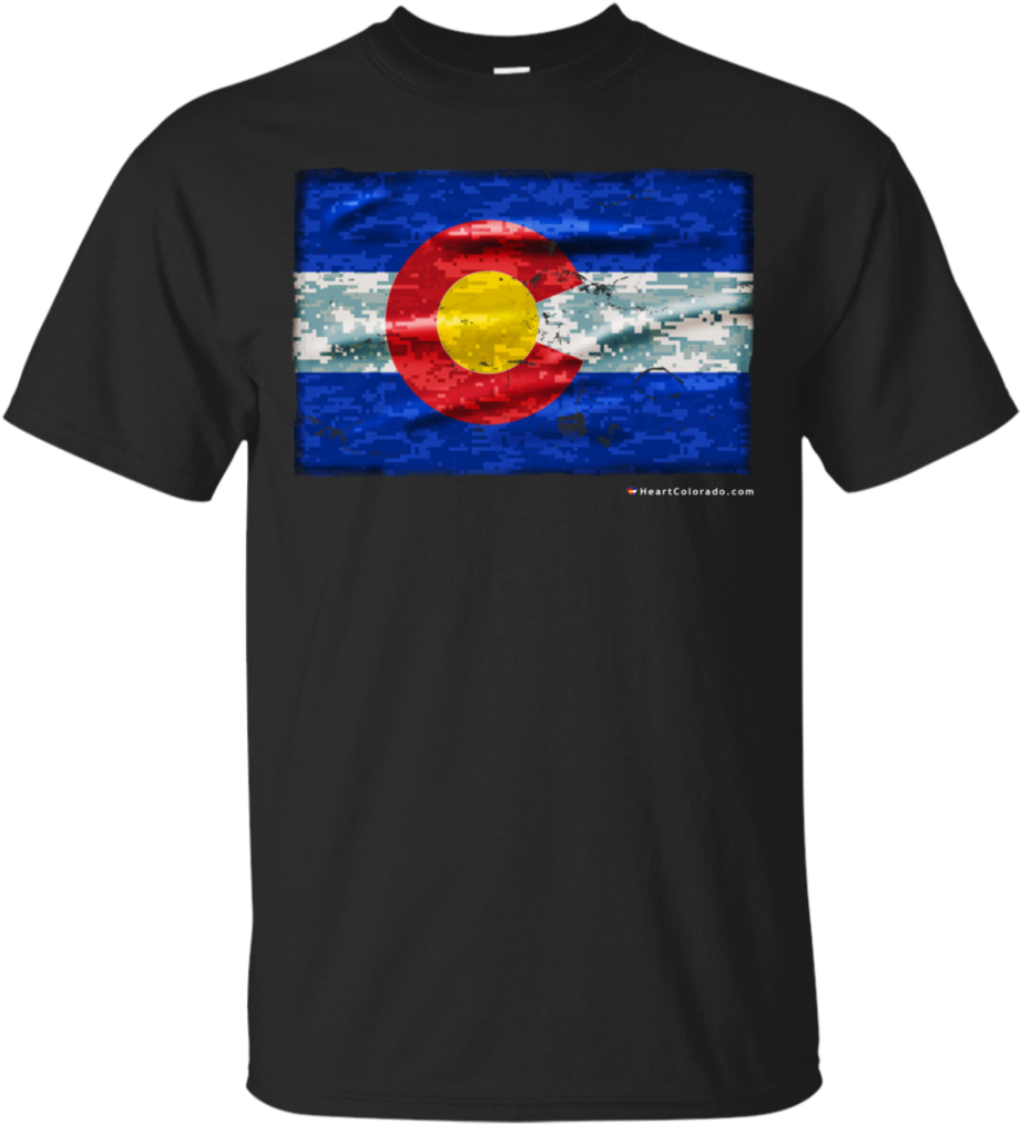 Digital Camo Colorado Flag Men's T Shirt Heart Colorado - Bugs Bunny With Snake Gucci T Shirt (1024x1024), Png Download