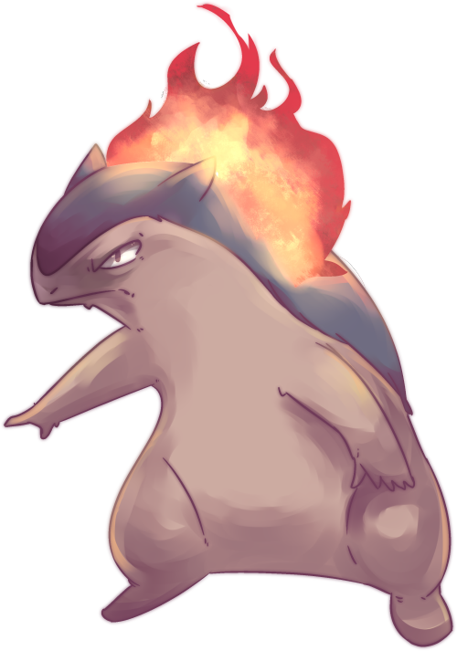 Typhlosion (500x713), Png Download