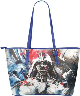 Darth Vader Watercolor Print Authentic Pu Leather Tote - Dark Vader Wallpaper Hd (480x480), Png Download