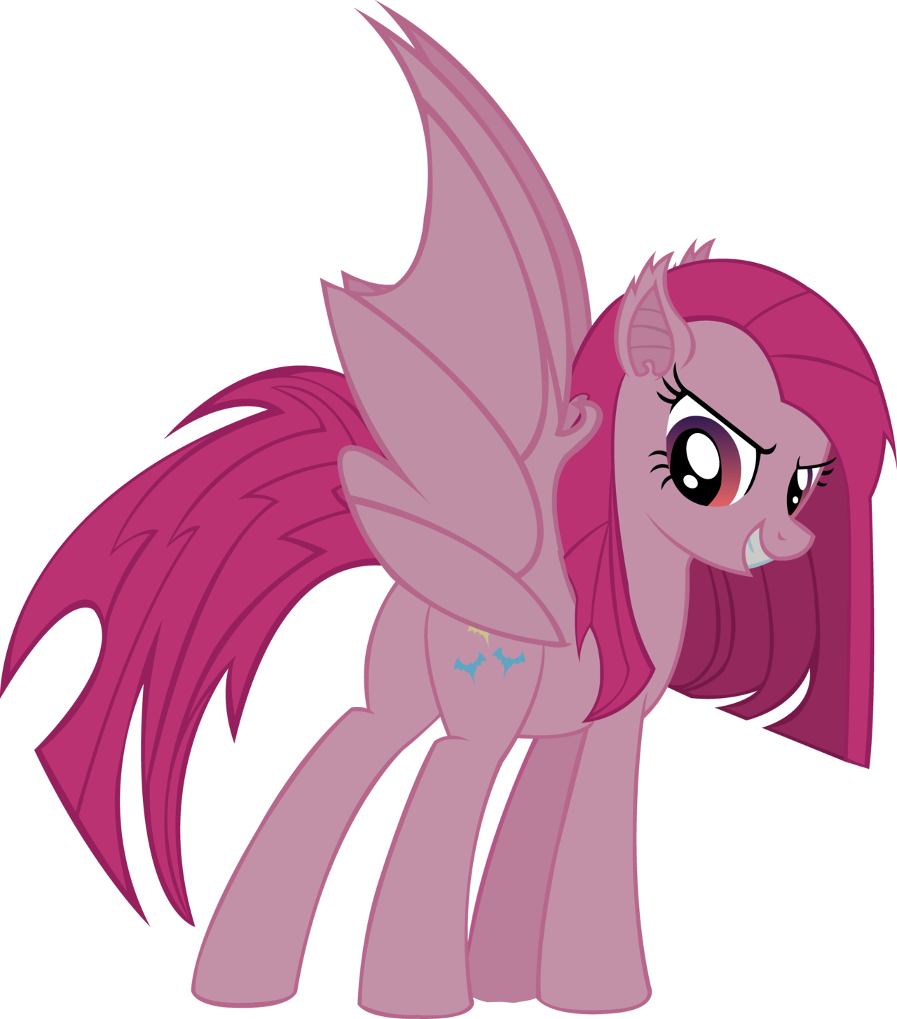 Pinkamena Bat By Fluttershy750-d7a6560 - Pinkie Pie Bat Pony (1280x1454), Png Download