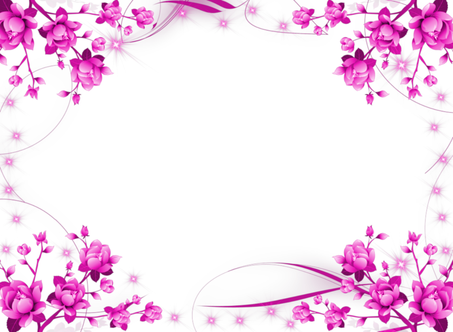 Clipart Resolution 1280 939 Purple Flower Border Full Size Png Download Seekpng