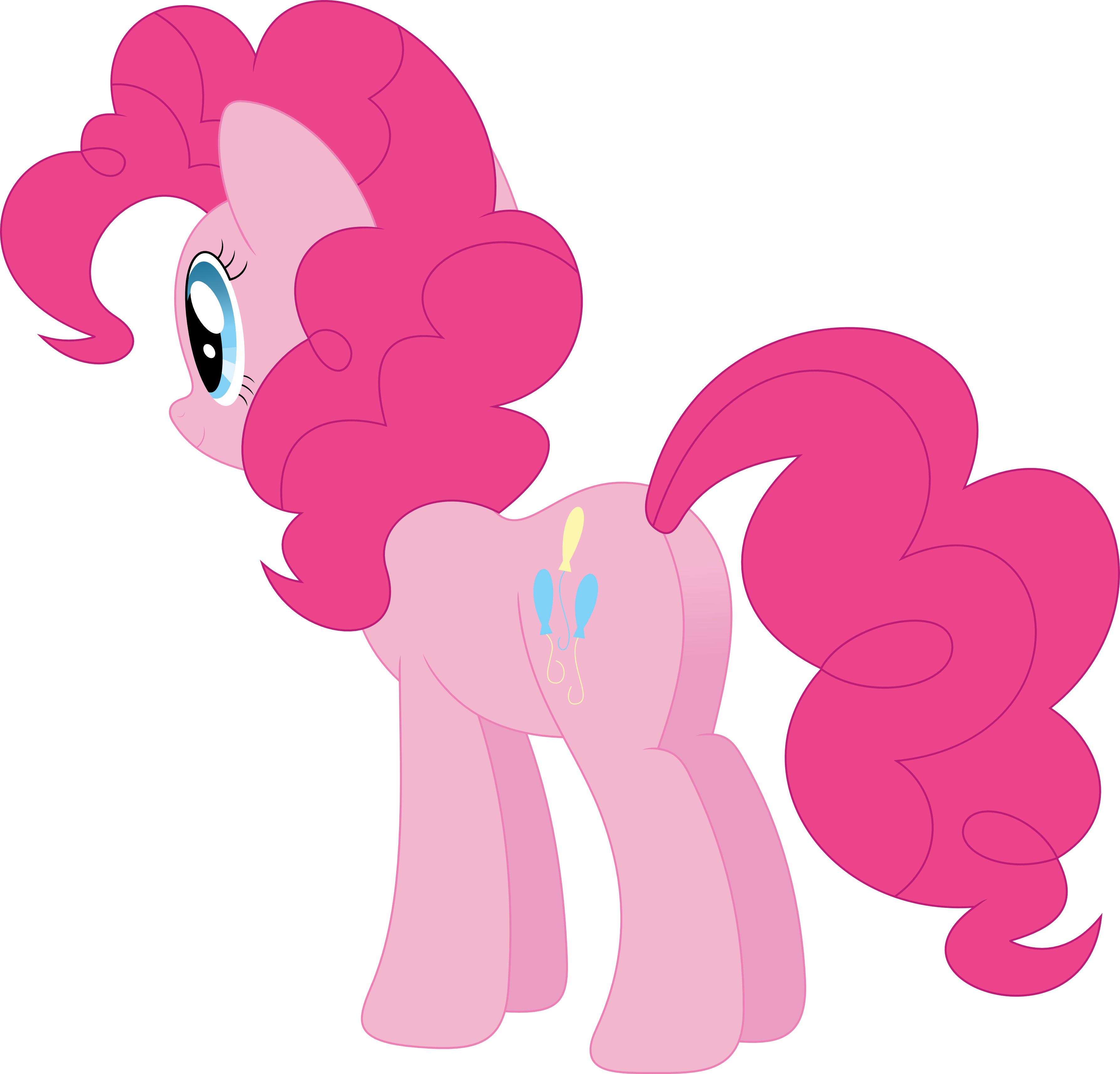 My Little Pony Pinkie Pie Funky Chunky Magnet - My Little Pony Pinkie Pie Run (3573x3426), Png Download