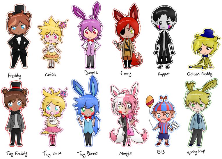 Anima Drawing Fnaf Drawings Anime Path Decorations - Springtrap Cute Baby Fnaf (844x600), Png Download