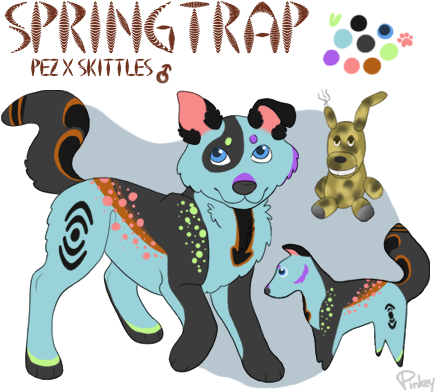 Springtrap Is Definitely An Oddball - Cartoon (444x400), Png Download