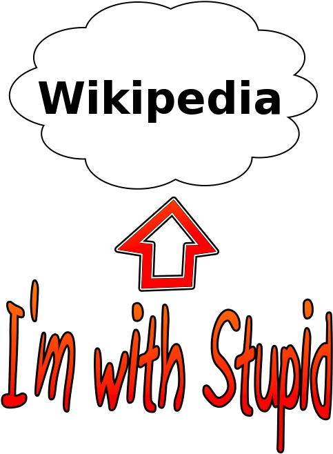 Stupid Wikipedia (612x792), Png Download