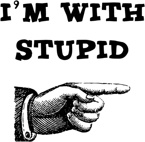 Old School Pointing Hand (500x500), Png Download